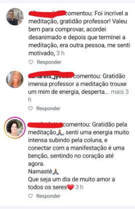 Depoimento da comunidade no WhatsApp